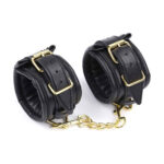 11467-black-leather-padded-ankle-leg-cuffs-with-golden-chain-ek252420078-sexshop-ayia-napa