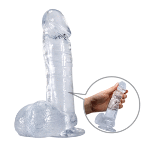 13923-clear-cock-and-balls-suction-dildo-dong-19-cm-sexshop-limassol