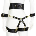 23769-naughty-toys-black-leather-corset-cuffs-hog-tie-restraints-4pcs-set-sex-shop-limassol