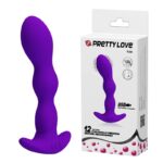 25981-Pretty-Love-YALE-Vibrating-Butt-Plug-14.5-x-3.3-cm-VIOLET