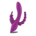 26261-TRIPLE-CANDY-Rabbit-vibrator-with-anal-beaded-silicone-tail-Cyprus-Sex-Shop