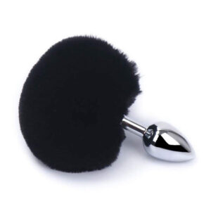 9081-small-aluminium-butt-plug-with-black-bunny-synthetic-tail-limassol-sexshop