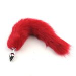 9097-small-size-aluminium-anal-plug-for-beginners-red-fox-tail-limassol-sex-shop