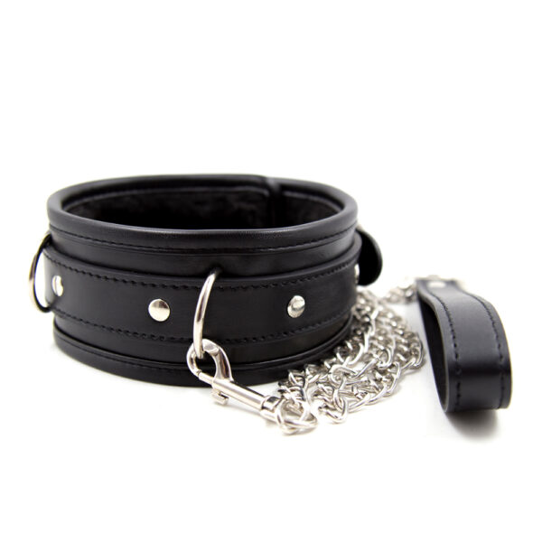 9285-heavy-duty-black-leather-collar-with-metallic-leash-cyprus-love-shop