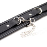 9285-heavy-duty-black-leather-collar-with-metallic-leash-limassol-sex-shop