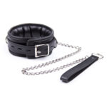 9285-heavy-duty-black-leather-collar-with-metallic-leash-sexshop-cyprus