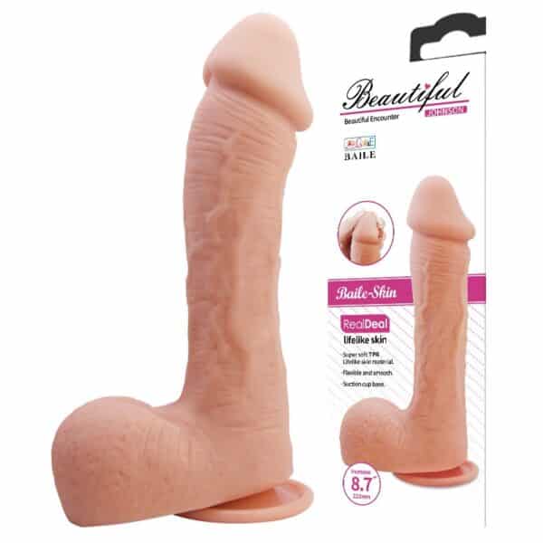 Beautiful-Johnson-lifelike-Skin-dildo-with-suction-22-cm-BW-008040NR-sexshop-LoveShop