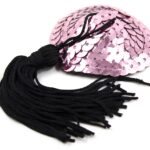 naughty-toys-pink-heart-burlesque-sequin-nipple-black-tassels-Limassol-sex-shop