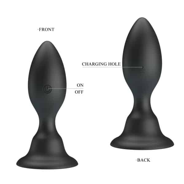 25983-BI-040076-Pretty-Love-Vibrating-Butt-Plug-with-Suction-Base-BLACK-sex-shop-Paphos 25983-BI-040076-Pretty-Love-Vibrating-Butt-Plug-with-Suction-Base-BLACK-sex-shop-Paphos