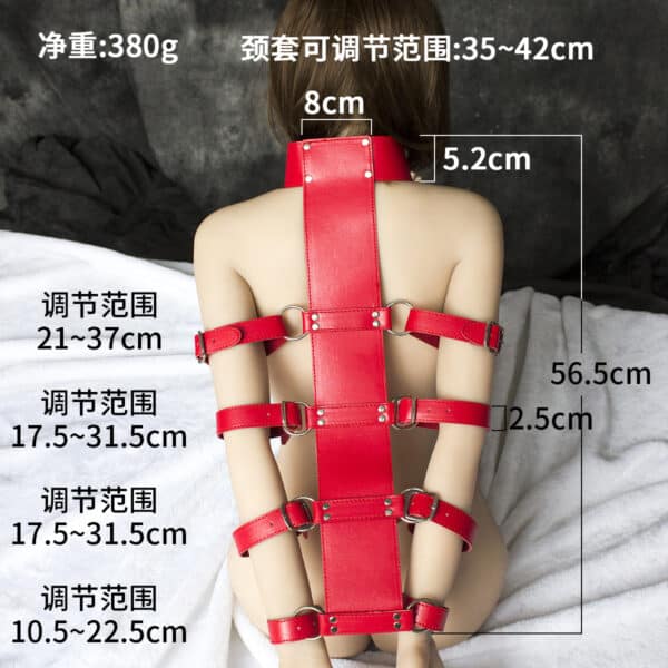 26733-bondage-red-leather-armbinder-restraints-harness-sex-shop-Paphos 26733-bondage-red-leather-armbinder-restraints-harness-sex-shop-Paphos