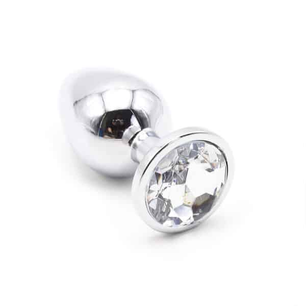11461-small-metal-butt-plug-crystal-clear-gem-7cm-sexshop-Pafos
