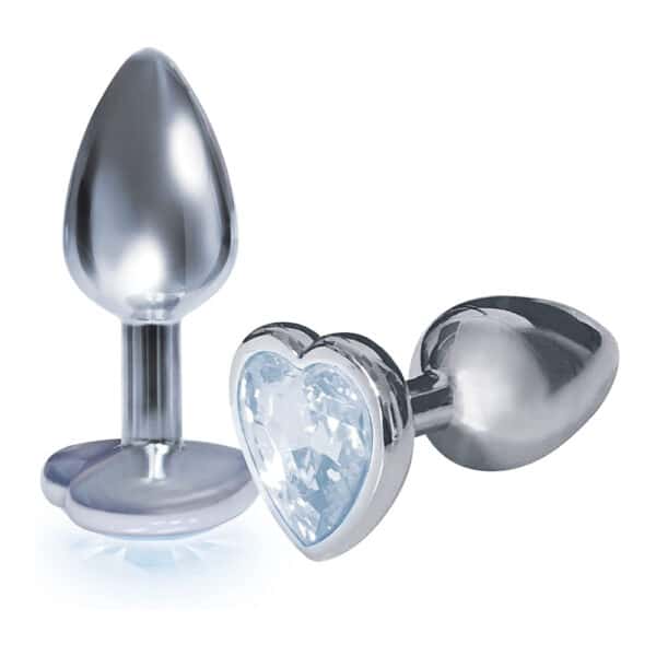 11857-small-heart-base-metal-butt-plug-clear-7-cm-sexshop-Pafos