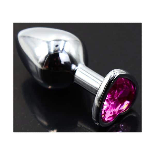 16081-small-heart-base-metal-butt-plug-dark-pink-7-cm-sex-shop-Paphos