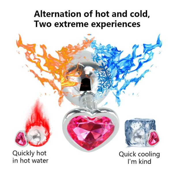 16345-medium-heart-base-metal-butt-plug-dark-pink-8-cm-LoveShop-Yermasoyia 16345-medium-heart-base-metal-butt-plug-dark-pink-8-cm-LoveShop-Yermasoyia