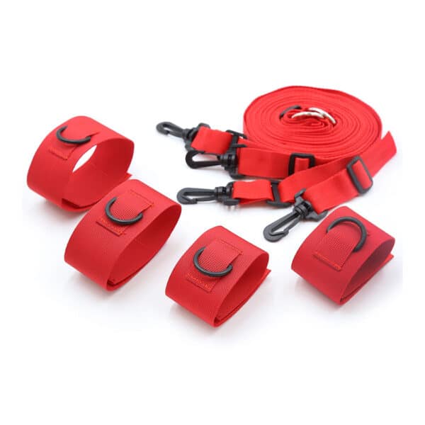 23765-velcro-bondage-red-bed-restraints-with-plastic-hooks-sexshop-Omonias 23765-velcro-bondage-red-bed-restraints-with-plastic-hooks-sexshop-Omonias