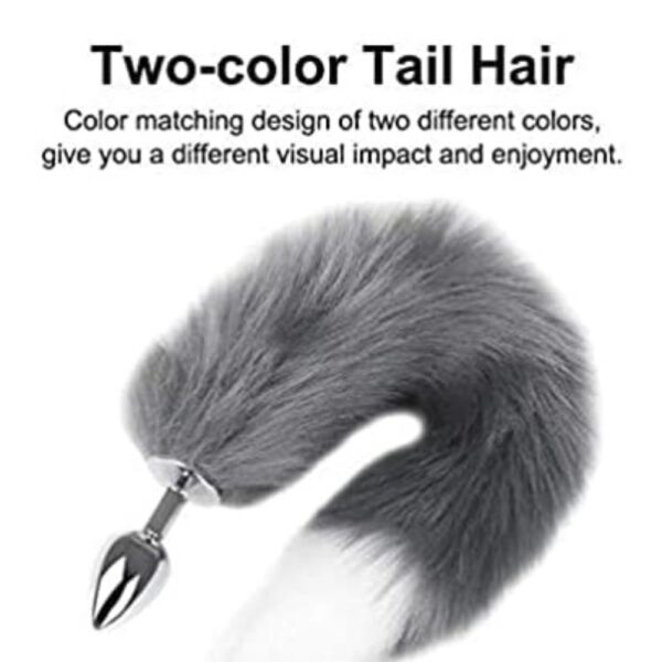 16093-grey-white-tipped-faux-fur-fox-tail-metal-butt-plug-medium-loveshopcy 16093-grey-white-tipped-faux-fur-fox-tail-metal-butt-plug-medium-loveshopcy