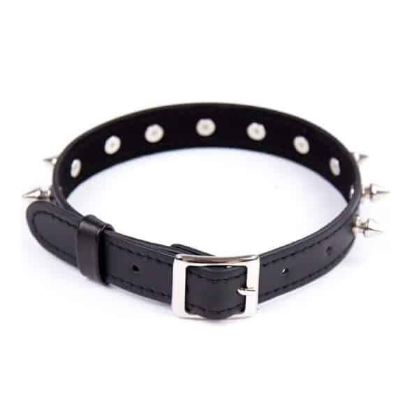 16215-adjustable-leather-neck-collar-choker-with-metal-spikes-sexshop-Limassol