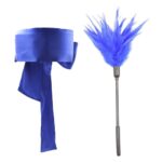 17853-mystery-blue-shiny-silky-blindfold-with-a-feather-tickler-set-Nicosia-sexshop