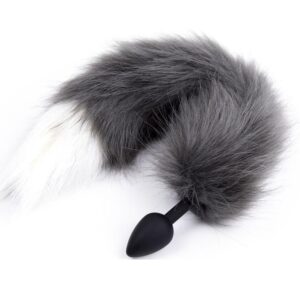 22055-grey-white-tipped-faux-fur-tail-silicone-butt-plug-small-naughty-toys-loveshop