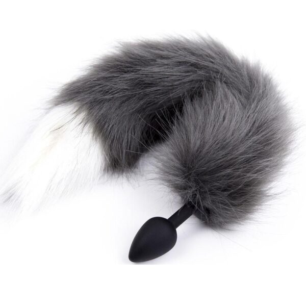 22055-grey-white-tipped-faux-fur-tail-silicone-butt-plug-small-naughty-toys-loveshop