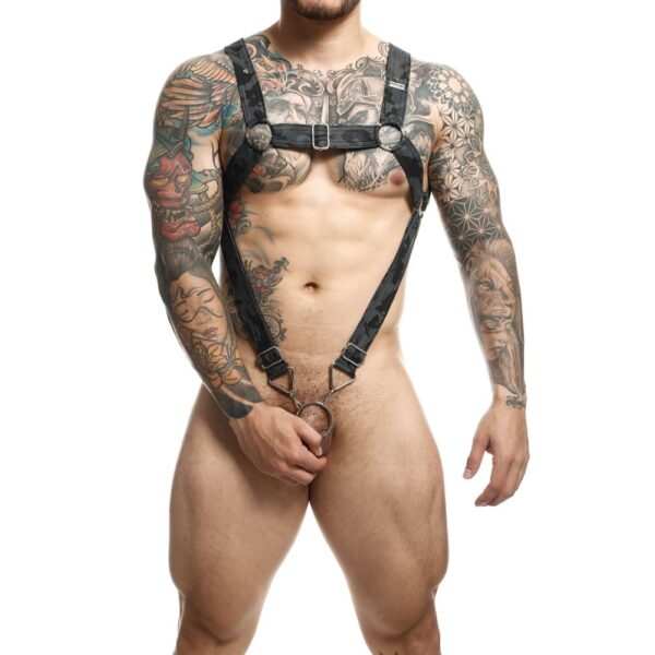 22885-dngeon-cross-cockring-harness-o-s-grey-Larnaka-sex-shop-2