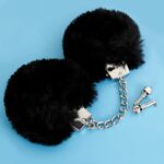 22995-naughty-toys-silver-plated-heavy-handcuffs-with-black-furry-Love-Shop-Limassol