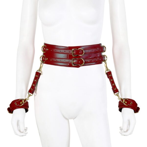 23041-naughty-toys-wine-red-gold-leather-corset-cuffs-restraints-2pcs-set-sexshop-Larnaka