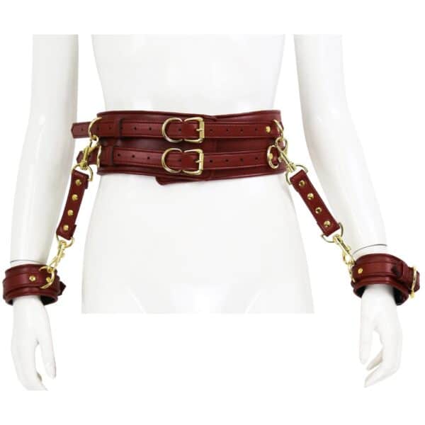 23041-naughty-toys-wine-red-gold-leather-corset-cuffs-restraints-2pcs-set-sexshop-Pafos 23041-naughty-toys-wine-red-gold-leather-corset-cuffs-restraints-2pcs-set-sexshop-Pafos