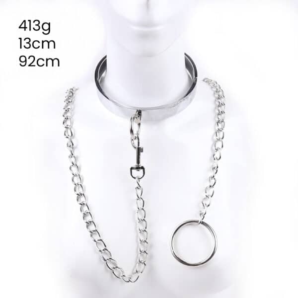 23053-steel-neck-collar-with-chain-leash-medium-size-Love-Shop-Limassol 23053-steel-neck-collar-with-chain-leash-medium-size-Love-Shop-Limassol