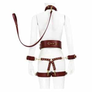 23727-premium-fetish-collection-complete-6-piece-set-wine-red-gold-loveshop-Paphos