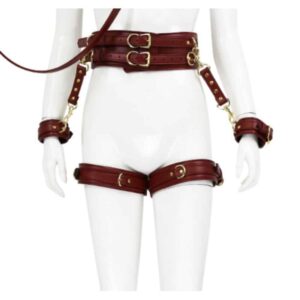 23773-naughty-toys-wine-red-leather-corset-cuffs-hog-tie-restraints-4pcs-set-Cyprus-Love-Shop
