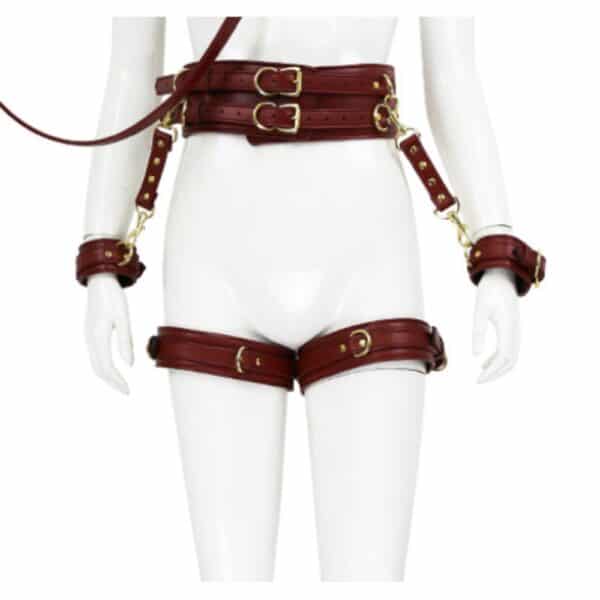 23773-naughty-toys-wine-red-leather-corset-cuffs-hog-tie-restraints-4pcs-set-Cyprus-Love-Shop 23773-naughty-toys-wine-red-leather-corset-cuffs-hog-tie-restraints-4pcs-set-Cyprus-Love-Shop
