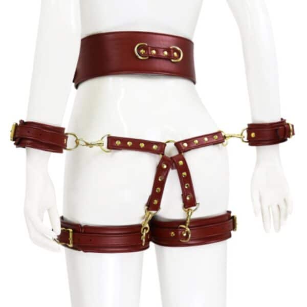 23773-naughty-toys-wine-red-leather-corset-cuffs-hog-tie-restraints-4pcs-set-sexshop-Nicosia 23773-naughty-toys-wine-red-leather-corset-cuffs-hog-tie-restraints-4pcs-set-sexshop-Nicosia