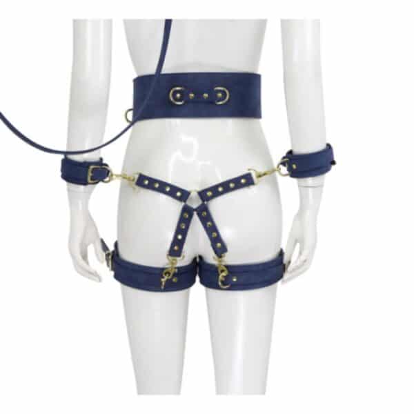 23775-naughty-toys-tibet-blue-leather-corset-cuffs-hog-tie-restraints-4pcs-set-sexshop-Omonias