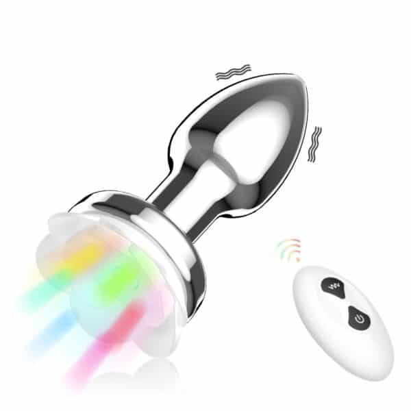 toyboy-remote-controlled-vibrating-rose-metal-anal-plug-sex-shop-cyprus