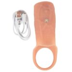 EKXL093-toyboy-flesh-white-penis-open-end-vibe-sleeve-sex-shop-Larnaca