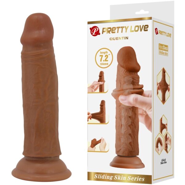 26961-pretty-love-quentin-brown-realistic-dildo-with-suction-18.4-x-4.2-cm-sex-toys-cyprus