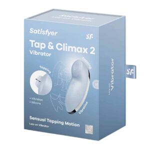 27112-satisfyer-tap-climax-2-lay-on-vibrator-blue-sex-shop-limassol