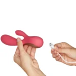 27127-satisfyer-mono-flex-connect-app-rabbit-vibrator-red-with-magnetic-charging