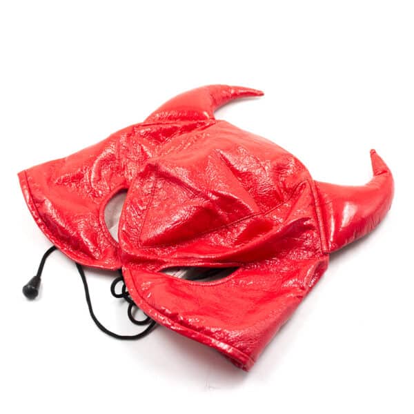 102773-devils-red-leather-half-face-role-play-hood-cosplay 102773-devils-red-leather-half-face-role-play-hood-cosplay