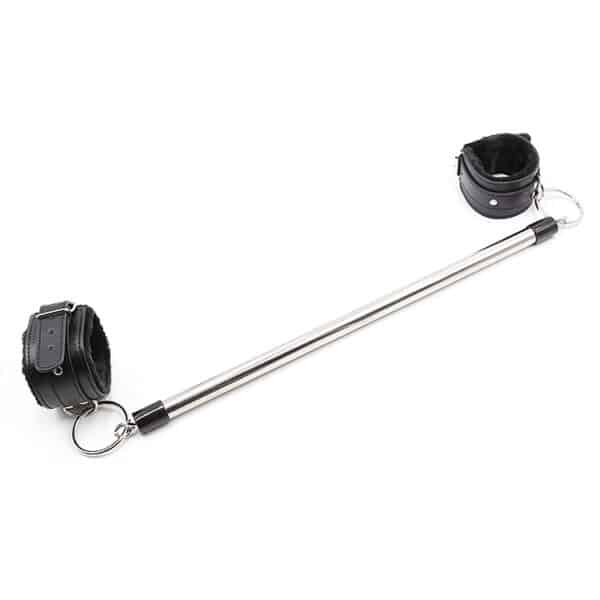 109527-metal-spreader-bar-with-fur-wrist-restraints-50-cm-fetish-accessory