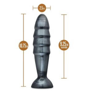 14007-jet-destructor-butt-plug-with-suction-black-27-cm-loveshop-cy