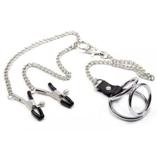 16579-135545-chain-nipple-clamps-with-triple-cock-ring-medium-fetish-bdsm-accessory