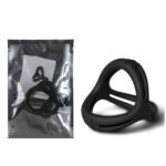 19291-toyboy-3-in-1-ultra-soft-cock-ring-type-2-black-loveshop-Limassol