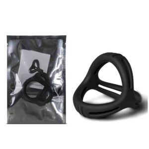 19291-toyboy-3-in-1-ultra-soft-cock-ring-type-2-black-loveshop-Limassol