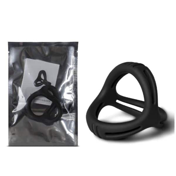 19291-toyboy-3-in-1-ultra-soft-cock-ring-type-2-black-loveshop-Limassol