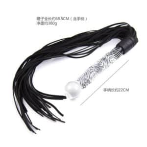 Glass-handle-with-real-geniune-cow-leather-Flogger-sexshop-cyprus