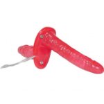 Red-Double-Strap-On-with-vibration-Bad-Kitty-sexshop-Larnaca
