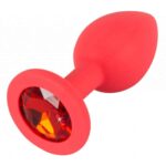 Small-red-Silicone-butt-plug-with-Red-Jewel-loveshop-cy