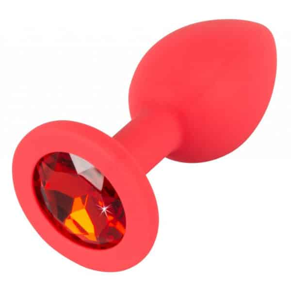 Small-red-Silicone-butt-plug-with-Red-Jewel-loveshop-cy